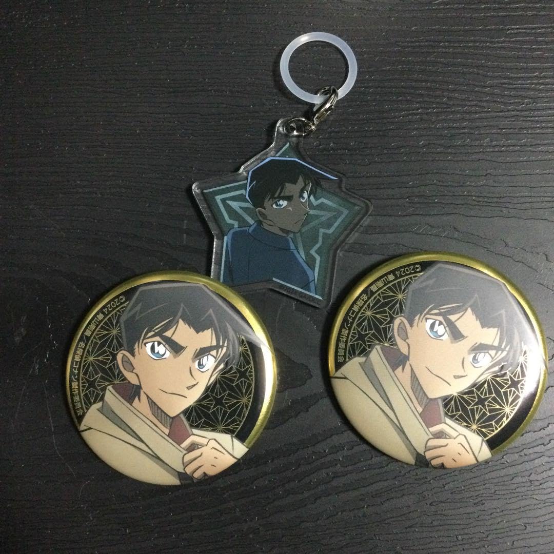 Amazon | コナン 100万ドルの五稜郭 みちしるべ 缶バッジ 服部平次